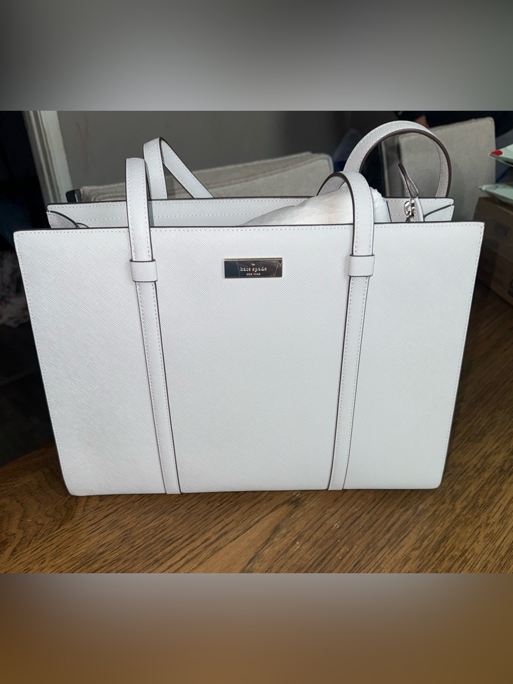Kate Spade Saffiano Leather Tote with Double Handles